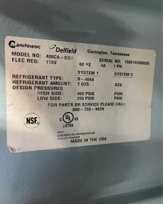 USED Delfield 406CA-DD1