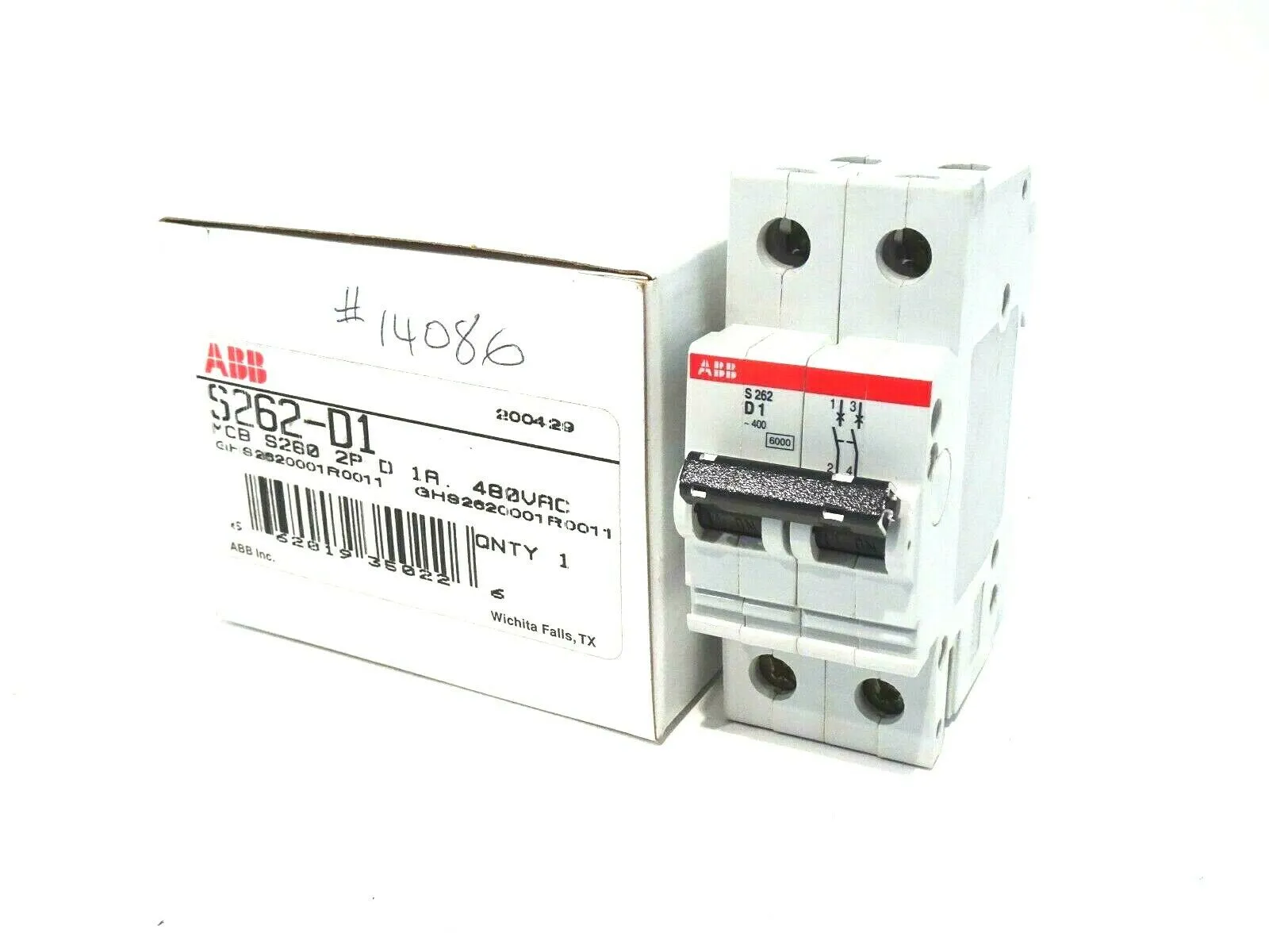 NEW ABB S262-D1 CIRCUIT BREAKER S262D1