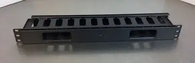 1U Horizontal Rack Mount Plastic Cable Management For Servers Data Racks 3H