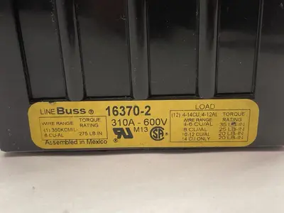 Used BUSSMANN 16370-2 Miscellaneous Equipment (Electrical & Power) Ohio US | Surplus Asset Holdings #1399546
