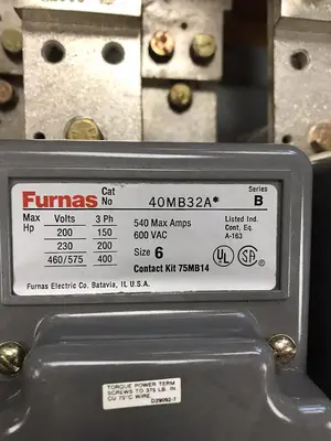 Used FURNAS 4DMB32AF Miscellaneous Equipment (Electrical & Power) | Surplus Asset Holdings #1203630