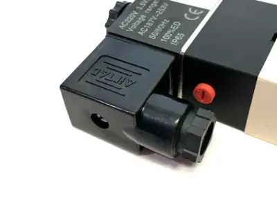 USED AIRTAC SOLENOID VALVE 5/2-WAY NAMUR SERIES, INTERNAL PILOT