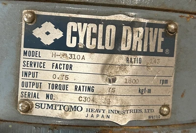 USED SUMITOMO 1800 RPM