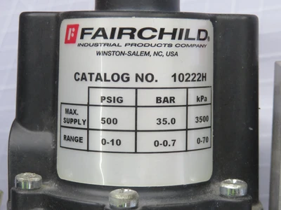 Used FAIRCHILD INDUSTRIAL PROD _UNKNOWN_ Regulators | OCO Industrial #1639984