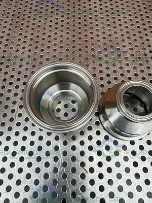 USED PICK HEATERS STAINLESS STEEL CHECK VALVE W/ 1.5" SANITARY FITTING