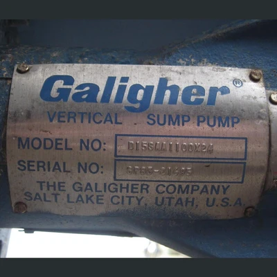 USED GALIGHER PUMPS D15SAA1100X24