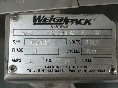 USED WEIGHPACK SYSTEMS INC. COUNTING DEVICE TW/TP