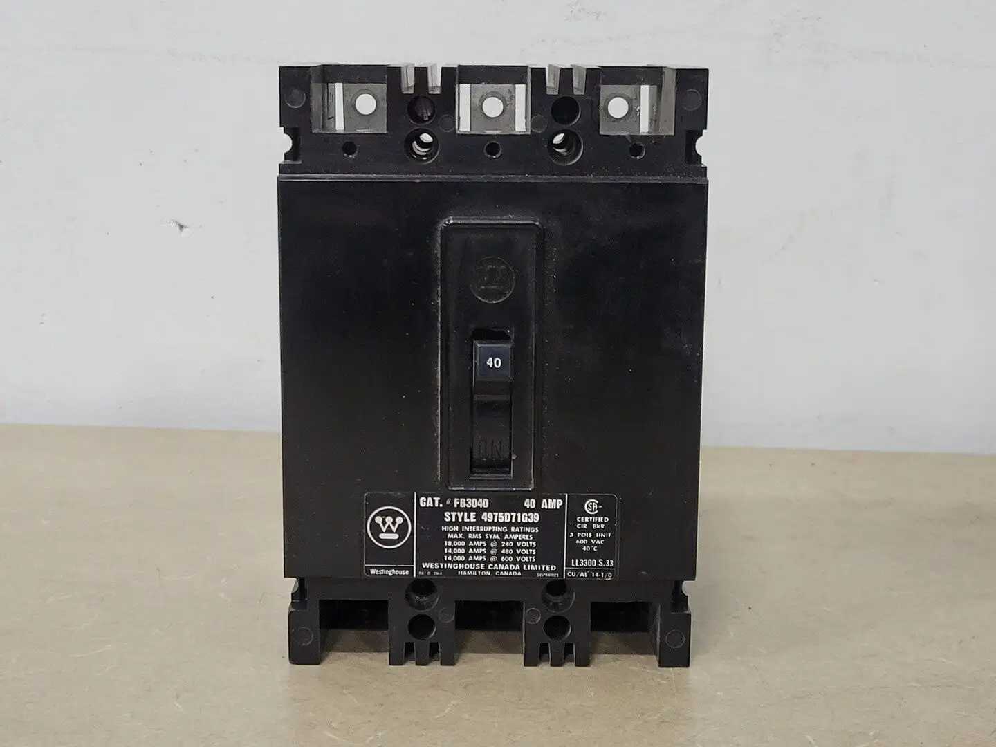 USED WESTINGHOUSE FB3040