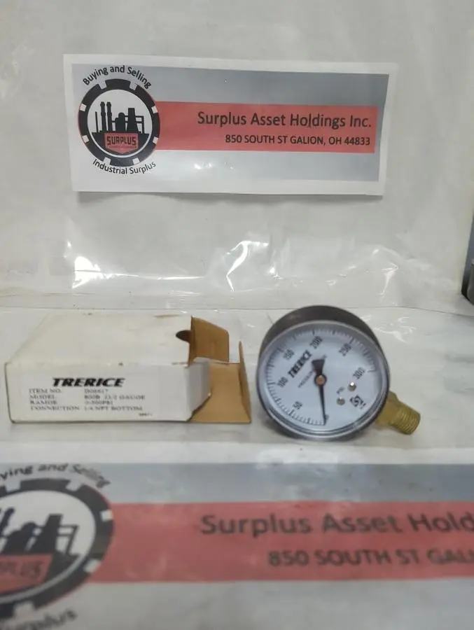 New | in-Stock TRERICE D06917 Universal Pressure Meters Ohio US | Surplus Asset Holdings #1403148