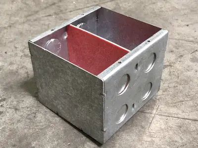 2-Gang Masonry Box 4.5x4"