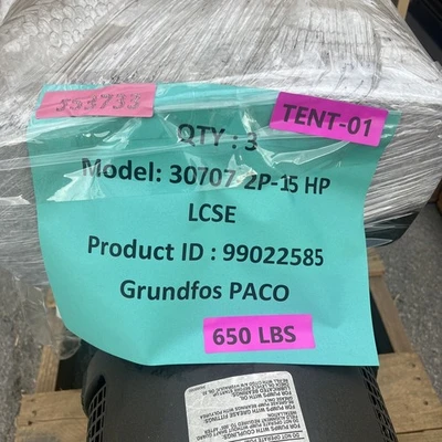 New | in-Stock Grundfos 30707-2P-15 HP LCSE Centrifugal Pumps California US | Davliegogo LLC #1705548