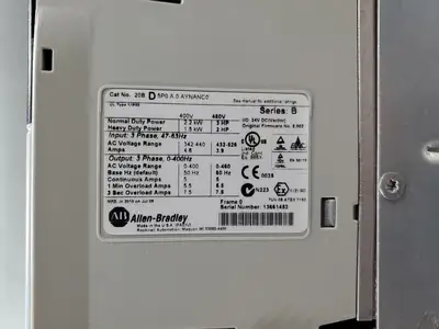USED Allen-Bradley 20BD5P0A0AYNANC0