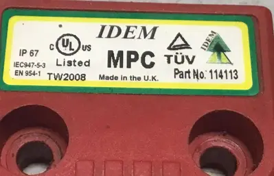 Used IDEM SAFETY SWITCHES 114113 Relays & Switches Michigan US | Ideal Machinery #595051