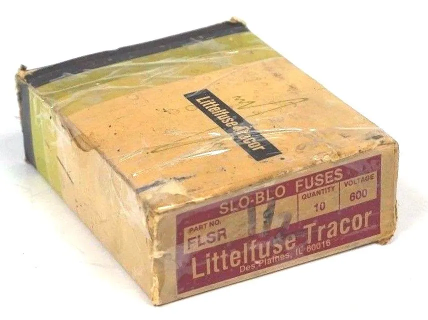 NEW BOX OF 10 LITTELFUSE TRACOR FLSR-9 FUSES 600V DUAL ELEMENT