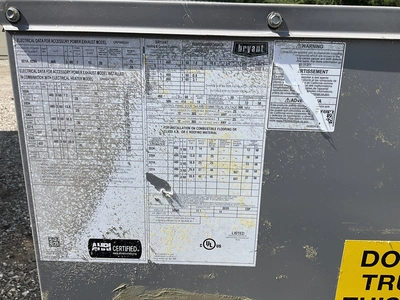 Used BRYANT 559KE06A000A3A0AC, 5 TON Air Conditioning Equipment Michigan US | Miedema Asset Management Group #1330127