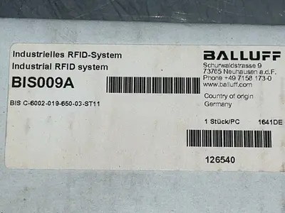 New | in-Stock BALLUFF BIS009A Industrial Controls Ohio US | HGR 24 #1357362
