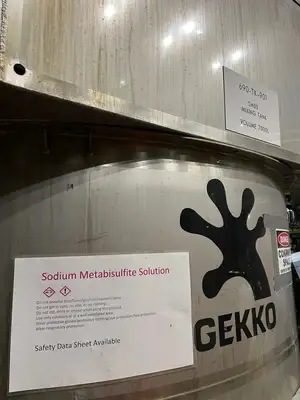 Reagent 7000L Mixing & 12000L Storage Tank Skids (Sodium Metabisulfite)