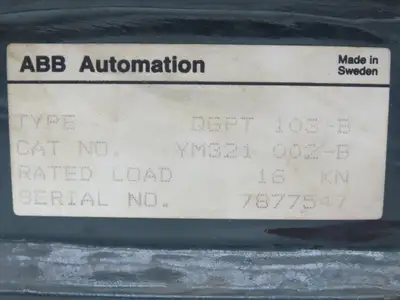 ABB QGPT 103-B Pressductor Load Cell Sensor 16KN 3596Lbs Weigh Scale