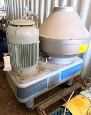 Flottweg AC 2000-430 vegetable oil purifier, 316SS.