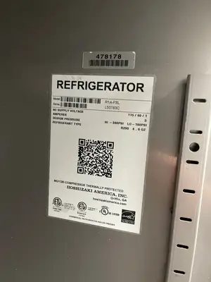 Used Hoshizaki Used 27 1/2" Hoshizaki R1A-FSL Stainless Solid Door Reach-In Refrigerator - TH3 Refrigerators Illinois US | Falcon Restaurant Supply #1373729