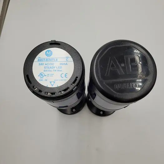 Used ALLEN-BRADLEY AB ALLEN BRADLEY STACK LIGHT WITH PEDESTAL  855T-B24TL6 BLUE LIGHT Lighting | ND Industrial Surplus #1226540