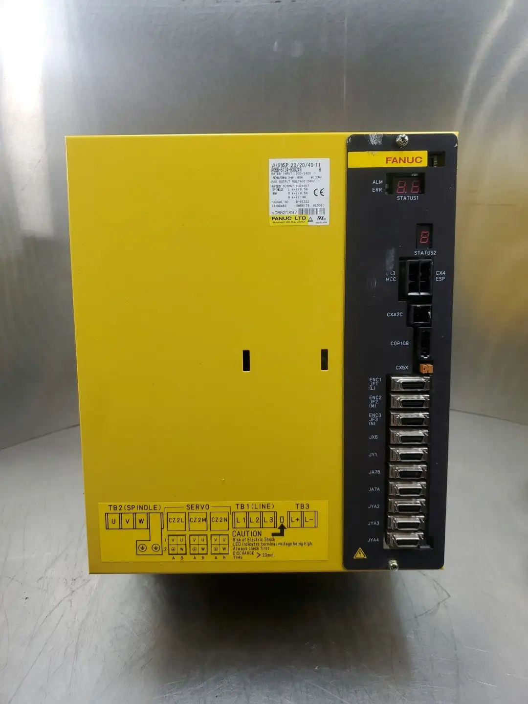 USED FANUC A06B-6134-H302#A BiSVSP Servo Drive, 48A, 200-240V