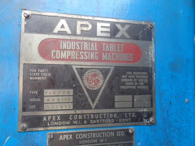 Apex 128 tablet 15 Ton Single Punch Tablet Press