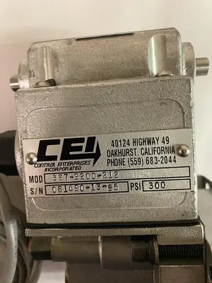 New | in-Stock CONTROL ENTERPRISES 367-9200-212 Parts (Hydraulics and Pneumatics) Ohio US | Surplus Asset Holdings #1225909