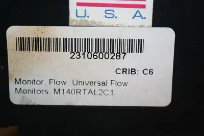 USED UNIVERSAL FLOW MONITORS M140RTAL2C1