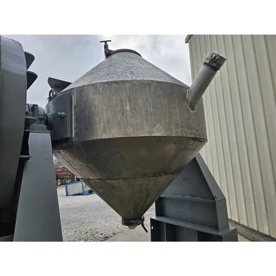 Used Patterson Stainless Steel Double Cone Blender - 75Cu/Ft