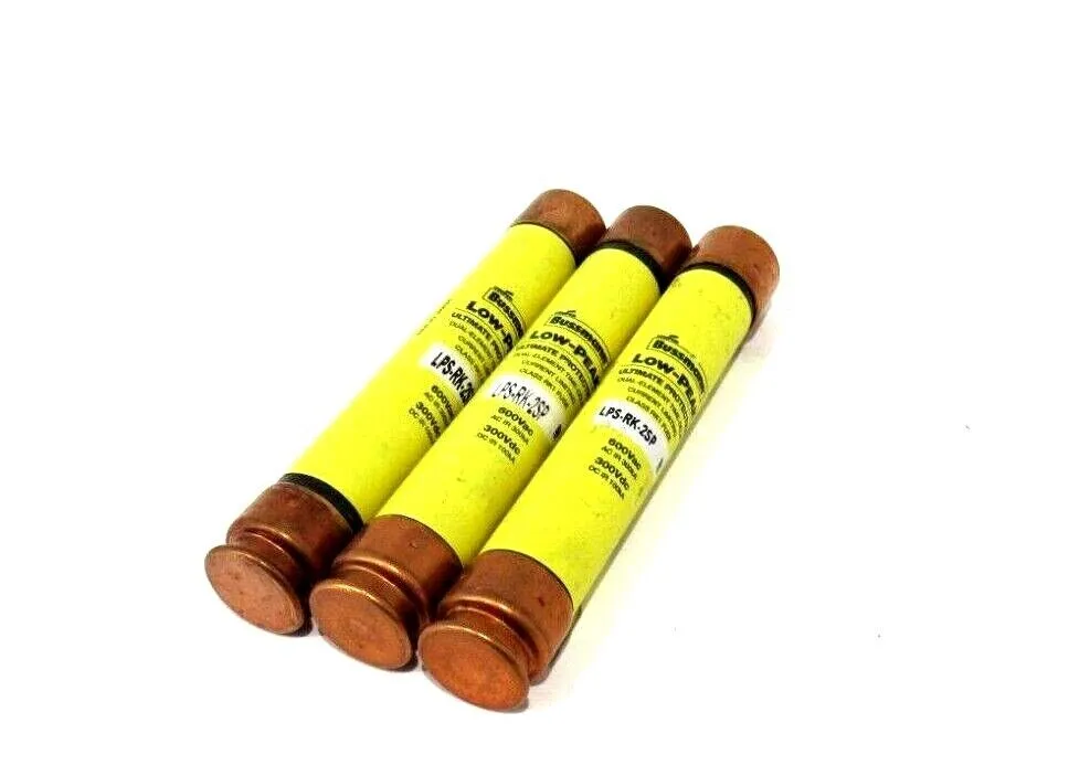 LOT OF 3 NEW BUSSMANN LPS-RK-2SP FUSES LPSRK2SP