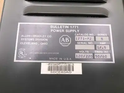 Allen-Bradley 1771-P2 Auxillary Power Supply 75VA 120VAC 220/240VAC -NIB