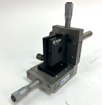 Physik Instrumente XY Linear Stages X 2  & Polytec OFV 036 Mirror mount (9839)M