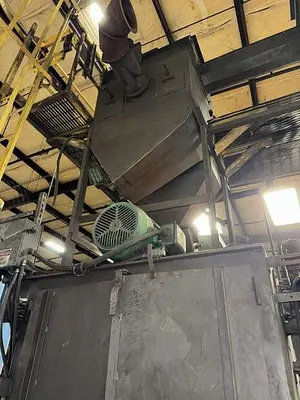 USED 2004 DELONG SUPER 14 RUBBER BELT SHOT BLAST MACHINE