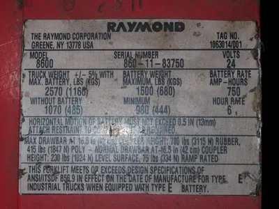 Used RAYMOND 8600 Material Handling (misc) Ohio US | HGR 24 #784337