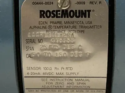 New | in-Stock ROSEMOUNT 444RL1U1A2NA Sensors Ohio US | Surplus Asset Holdings #1240932