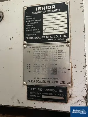 USED Ishida Ishida Bucket Scale, Model CCW-Z-216B