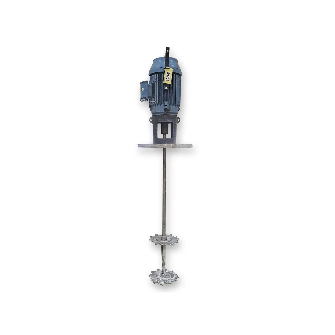 Used 20HP Stainless Steel Flange Mount High Speed Disperser Mixer Direct Drive