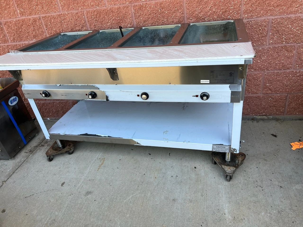 148-0007 BK Resources STE-4-120 Gas Steam Table