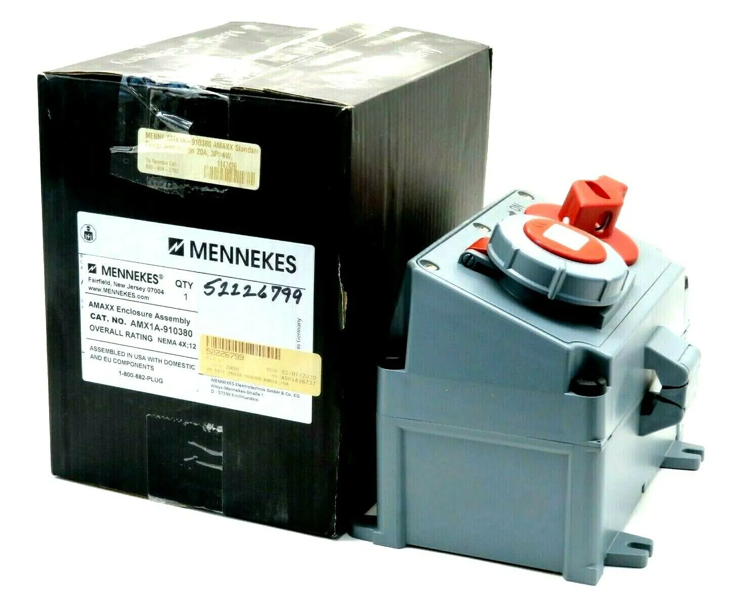 NEW MENNEKES AMX420MI7 INTERLOCK MODULE 20AMP 4W 480VAC