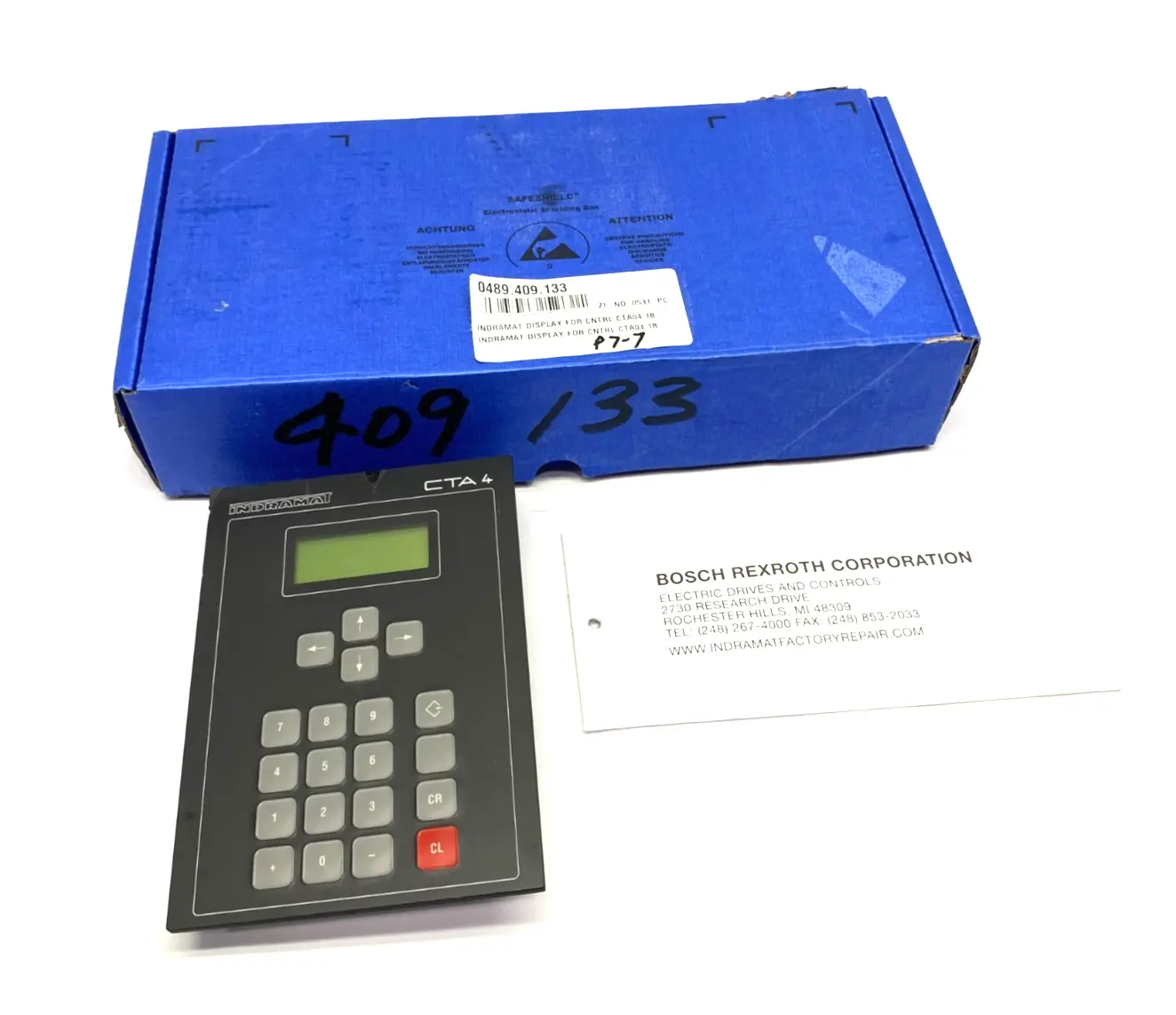 USED INDRAMAT, BOSCH REXROTH OPERATOR INTERFACE CONTROL KEYPAD CTA04.1B