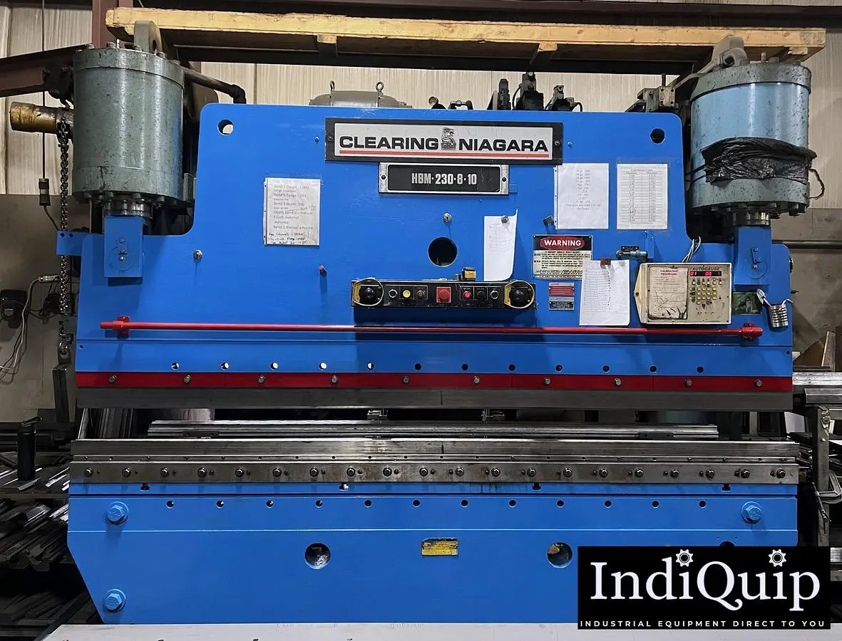 USED 1995 CLEARING NIAGARA HBM 230/8/10 PRESS BRAKE