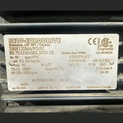 USED SEW-EURODRIVE DRN132M4/FG/RI