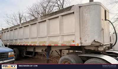 Used 1983 RAVEN 34' X 96 Dump Trailers New Jersey US | Proxy Equipment #1382748