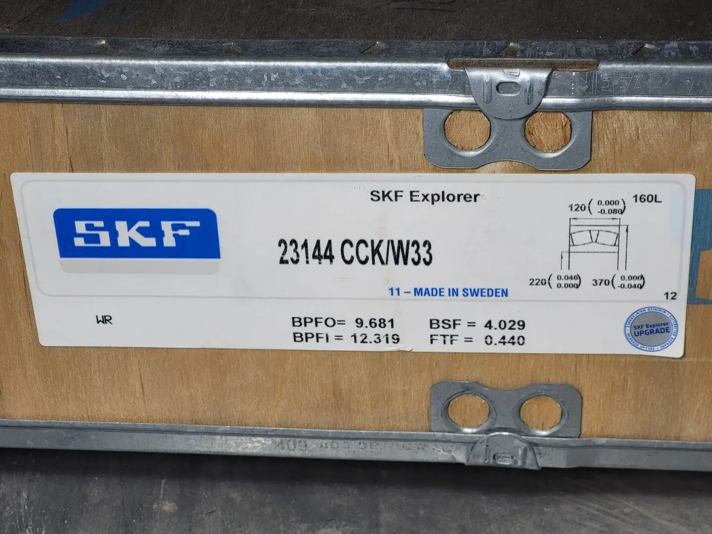 NEW SKF 23144 CCK/W33