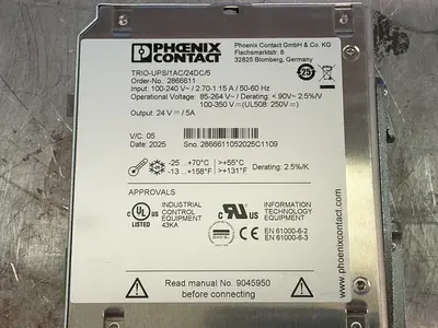 New | in-Stock PHOENIX CONTACT 2866611 Uninterruptible Power Supplies Ohio US | HGR 24 #1263298