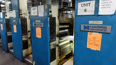 HARRIS GRAPHICS M110-series short-grain 8-page commercial web offset presses Commercial Web Offset | Machinery Solutions Group, Inc. (9)
