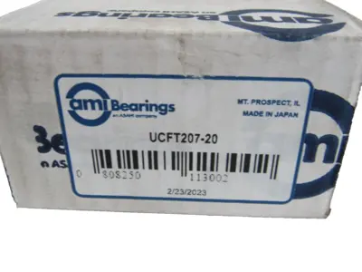 NEW AMI BEARINGS UCFT207-20 FLANGE MOUNT BALL BEARING UCFT20720