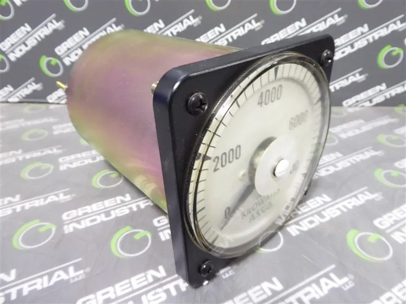 Yokogawa 103221AXGJ7LGT 0-8000 AC Kilowatts Meter Used