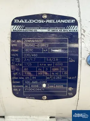 Used Unico Services, Inc 9" x 7' Unico Twin Screw Holoflite Processor, S/S, Model HSH9-7-4 Hollowscrew Dryers Ohio US | Federal Equipment Company #1338440